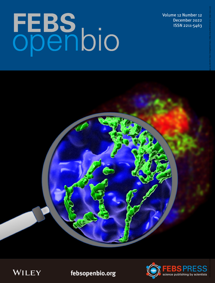 Cover IllustrationExpansion microscopy enlarges the germline stem cell with mitochondria (green), nucleus (blue) and the fusome (red, unique organelle